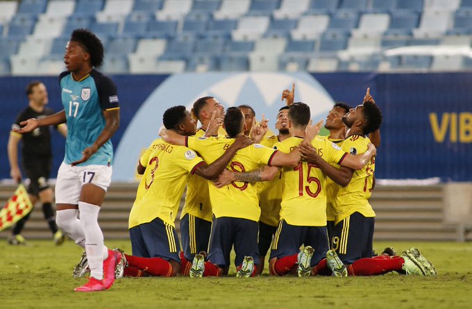 Cardona y el gol ganador en el debut de Colombia en la Copa América