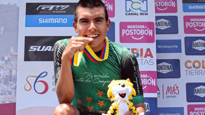 El risaraldense Frank Flórez, medalla de bronce Sub-23 en el Campeonato Nacional de Ruta