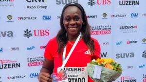 Flor Denis Ruiz, campeona en Lucerna, Suiza, lanzamiento de jabalina